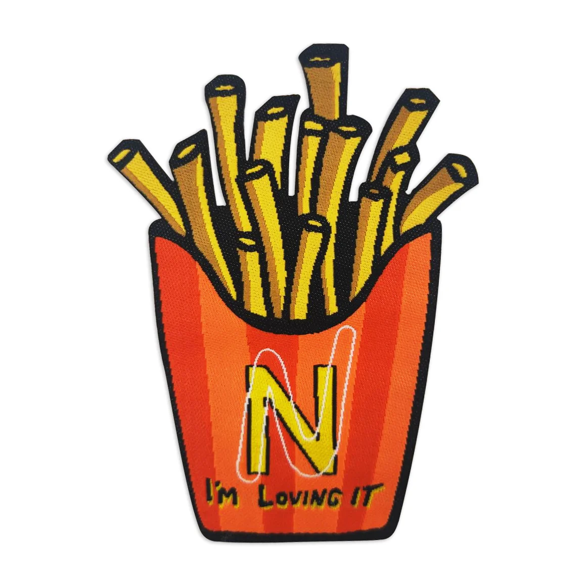 

Wholesale woven label patch custom logo cloth patches for clothing parches para ropa iron on badges woven patch design customize