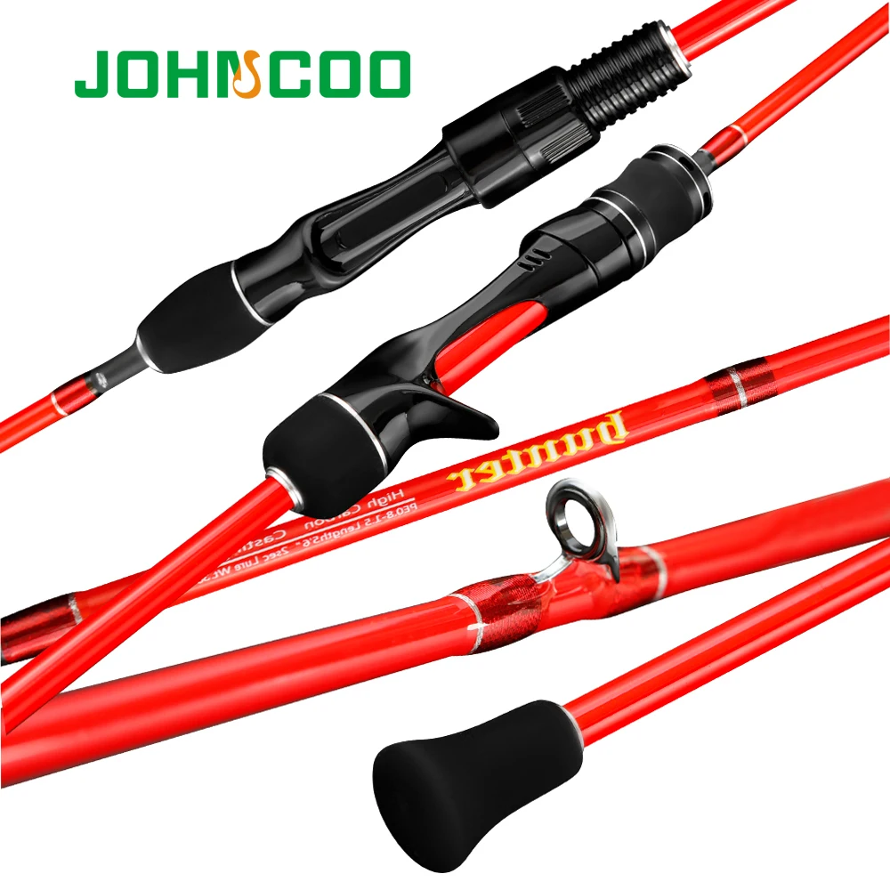 JOHNCOO High Carbon 1.68m1.8m1.98m jigging rod saltwater Baitcasting Fishing Rod