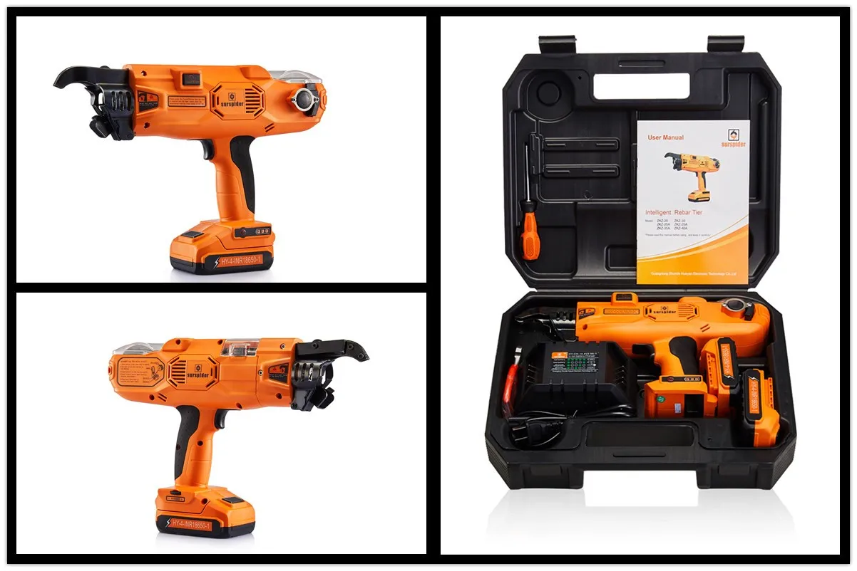 
New Surspider electric Brushless Cordless Concrete power Tools /rebar tying machine/ rebar tier 