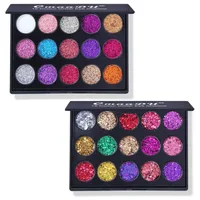 

15 color diamond sequins eye shadow plate Shiny Eyeshadow