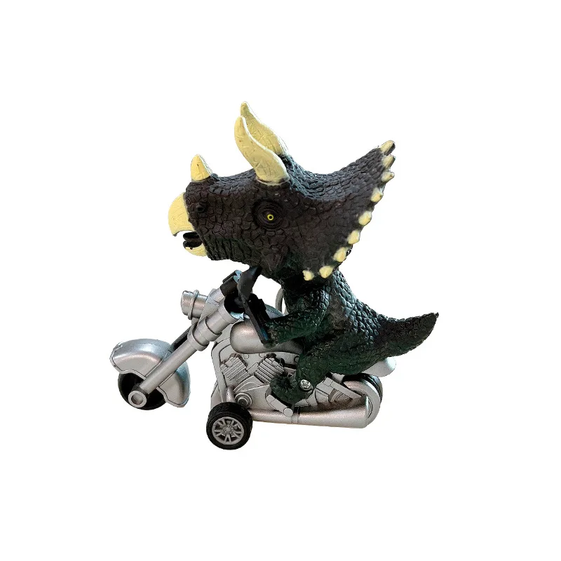 

Wholesale 3D dinosaur keychain children model bag jewelry keyring custom keychain with bicycle