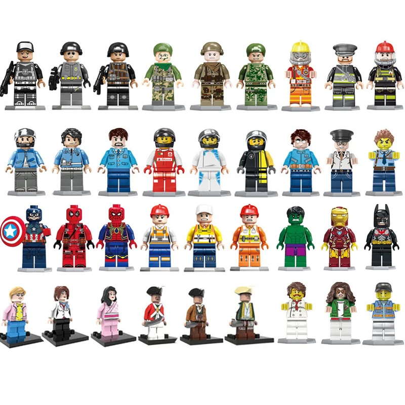 

Free freight 12pc/set Cheap superheroes Spiderman Ironman Bat-man Mini Action Figures Ironman DIY Building Blocks toys, Colorful