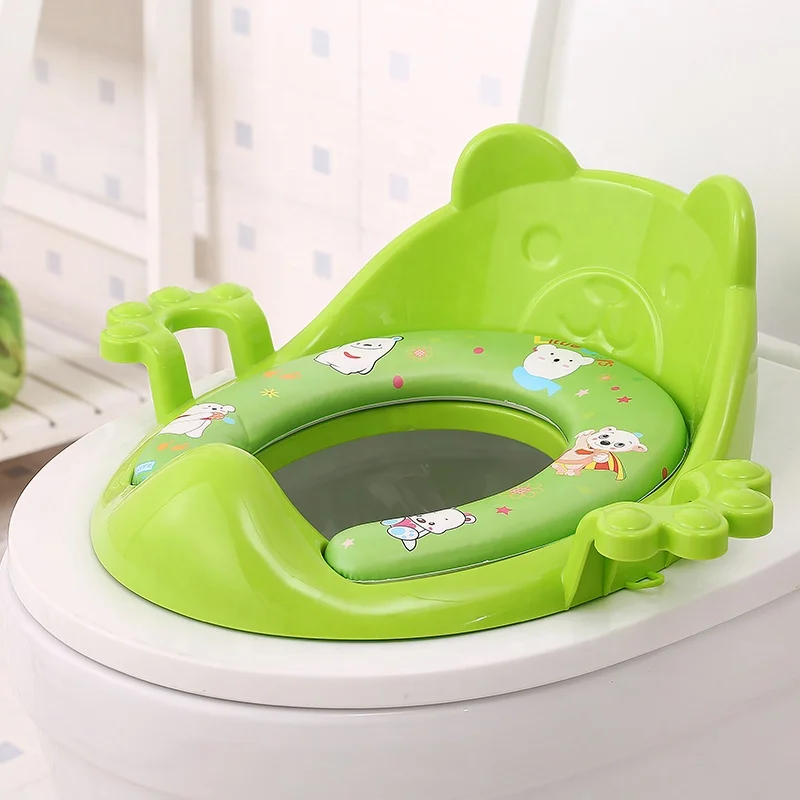 

Cartoon Design Portable Baby Children Travel Potty Training Seat Cover Plastic Kids Baby Safety Toilet Potty Seat