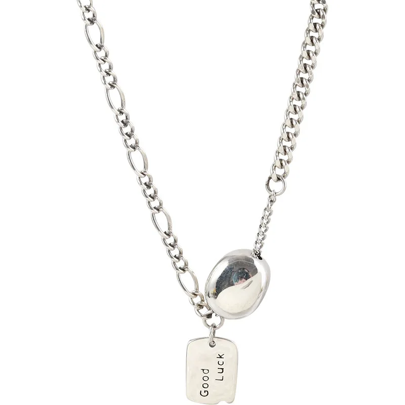 

Low Moq Lucky Bean Collarbone Chain Necklace Temperament Soft S925 Sterling Silver Necklace, Picture