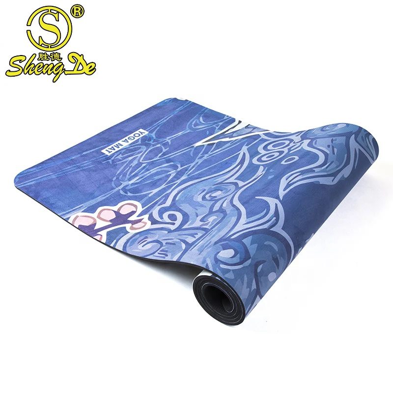 

China Eco Friendly Non Toxic Anti Slip 4mm Suede Tpe Yoga Mat, Customized