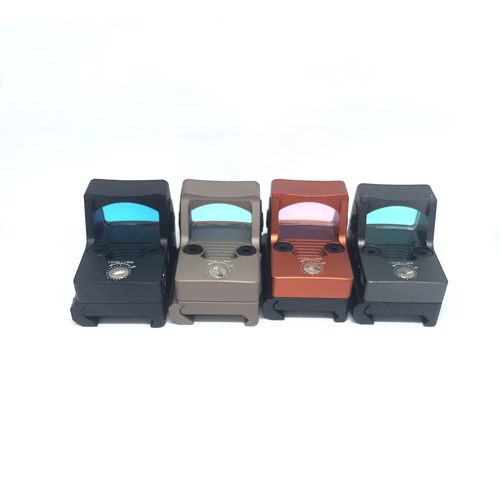 

Tactical Adjustable Collimator Glock RMR Mini Red Dot Sight Scope, Black