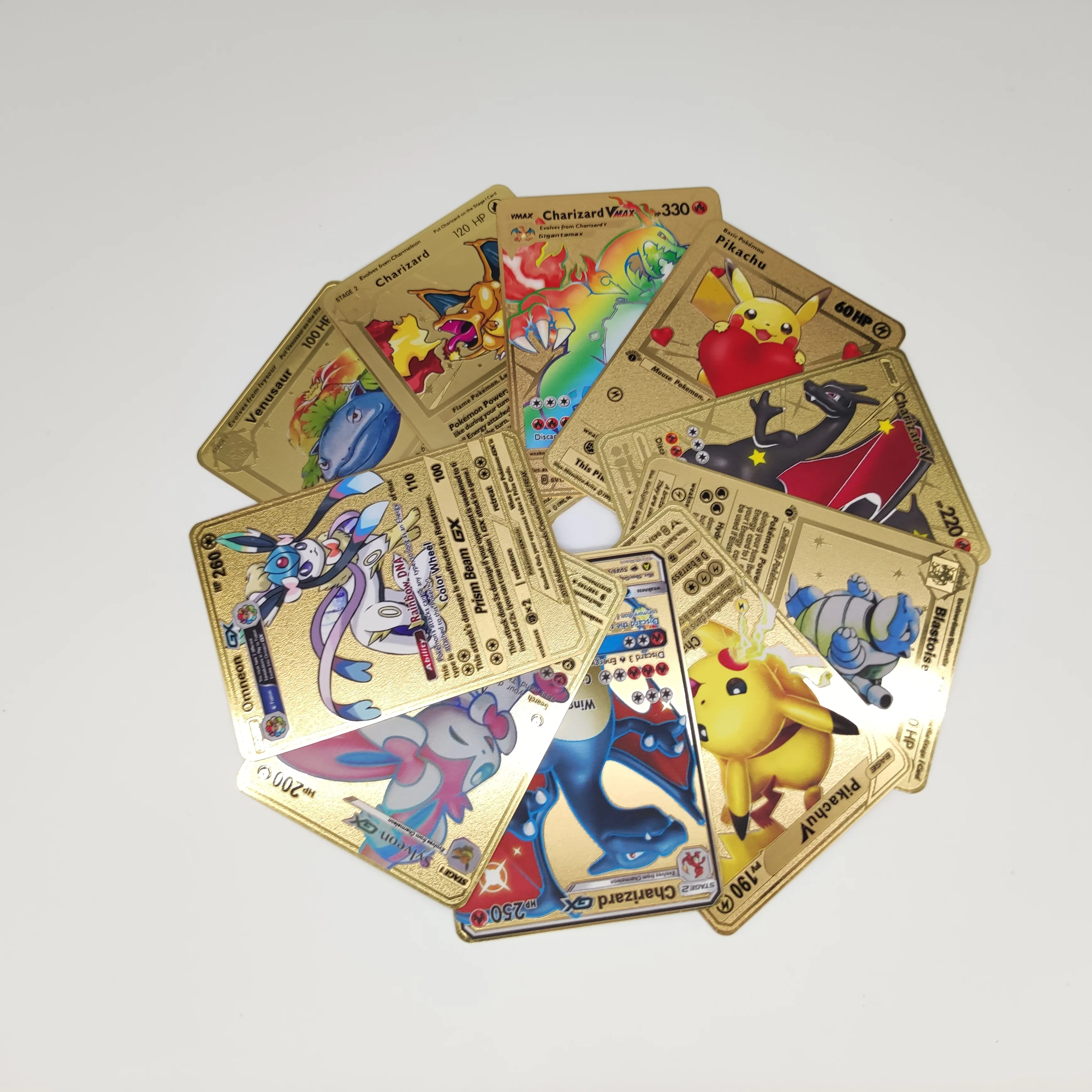 

Pikachu Heart 60HP I Choose You Gold Metal Pokemon Cards 1st First edition New Trading Carte Game