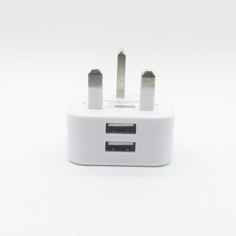 

New Design Best Quality Mobile Phone Charger Dual USB Wall Charger, White