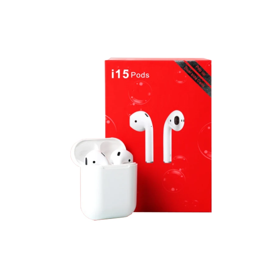 New Hot TWS i15 Wireless Charging Earphone BT5.0 Siri Headphones Touch Control Earbuds Wireless Headset For iPhone