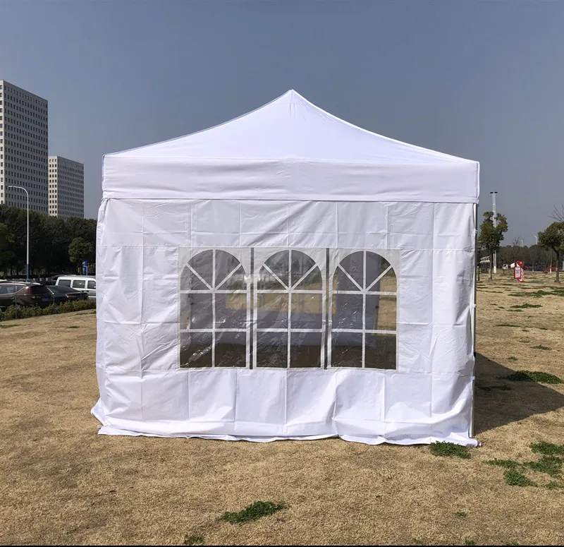 Wholesale Indoor/Outdoor Waterproof Oxford Cloth Folding 10' X 10' Canopy Tent Gazebo with Walls and Window All Seasons