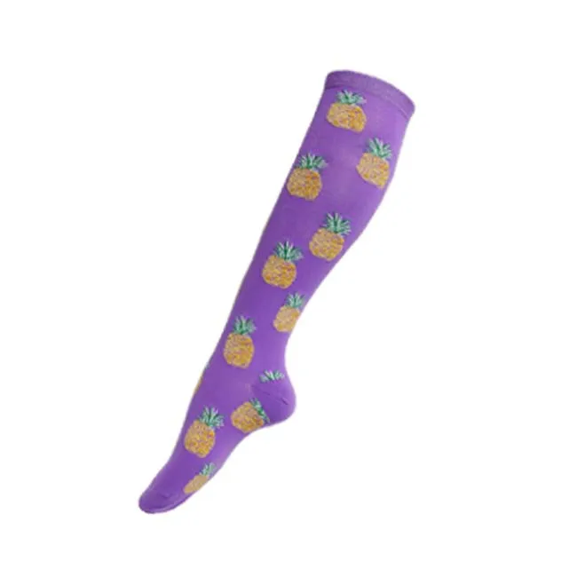Colorful knee high socks for men and women unisex sport compression socks