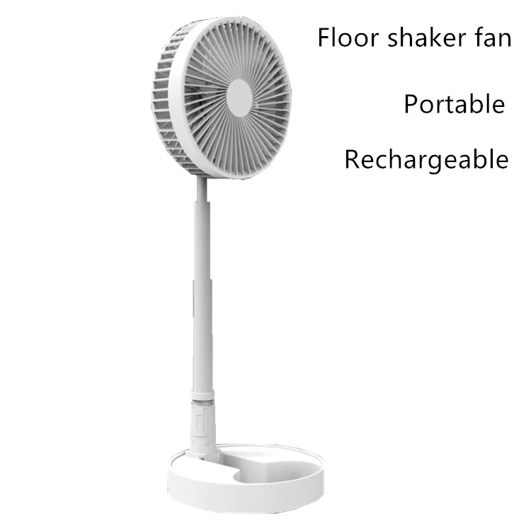 Height Adjustable Desk Fan Folding And Portable Floor Fan 4 Speed Mini