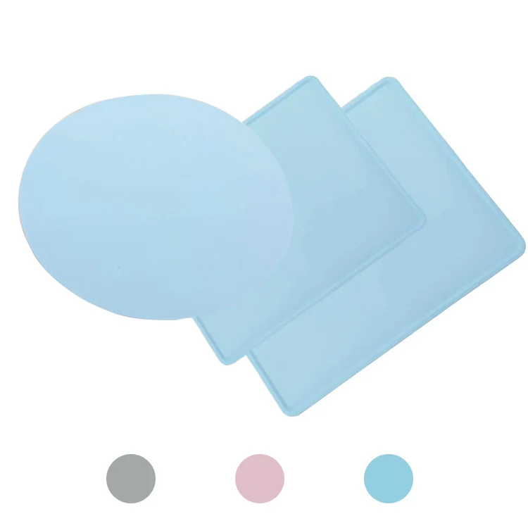 

Hot Selling Food Grade Functional Flexible Pads Dog Bowl Place Non-stick Anti-Slip Pet Bowl Waterproof Silicone Cat Litter Mat