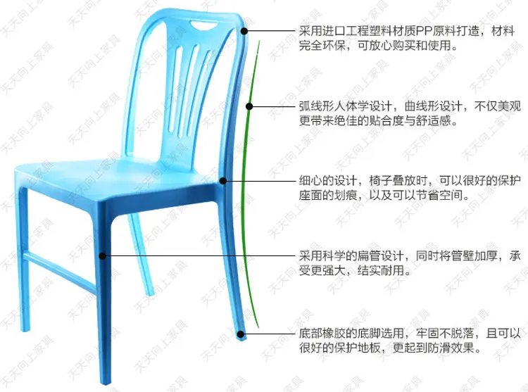 Mass Production Wholesale Prices for Plastic Tables and Chairs Popular Dining Chair Economic Price Restaurant Chair For Sale