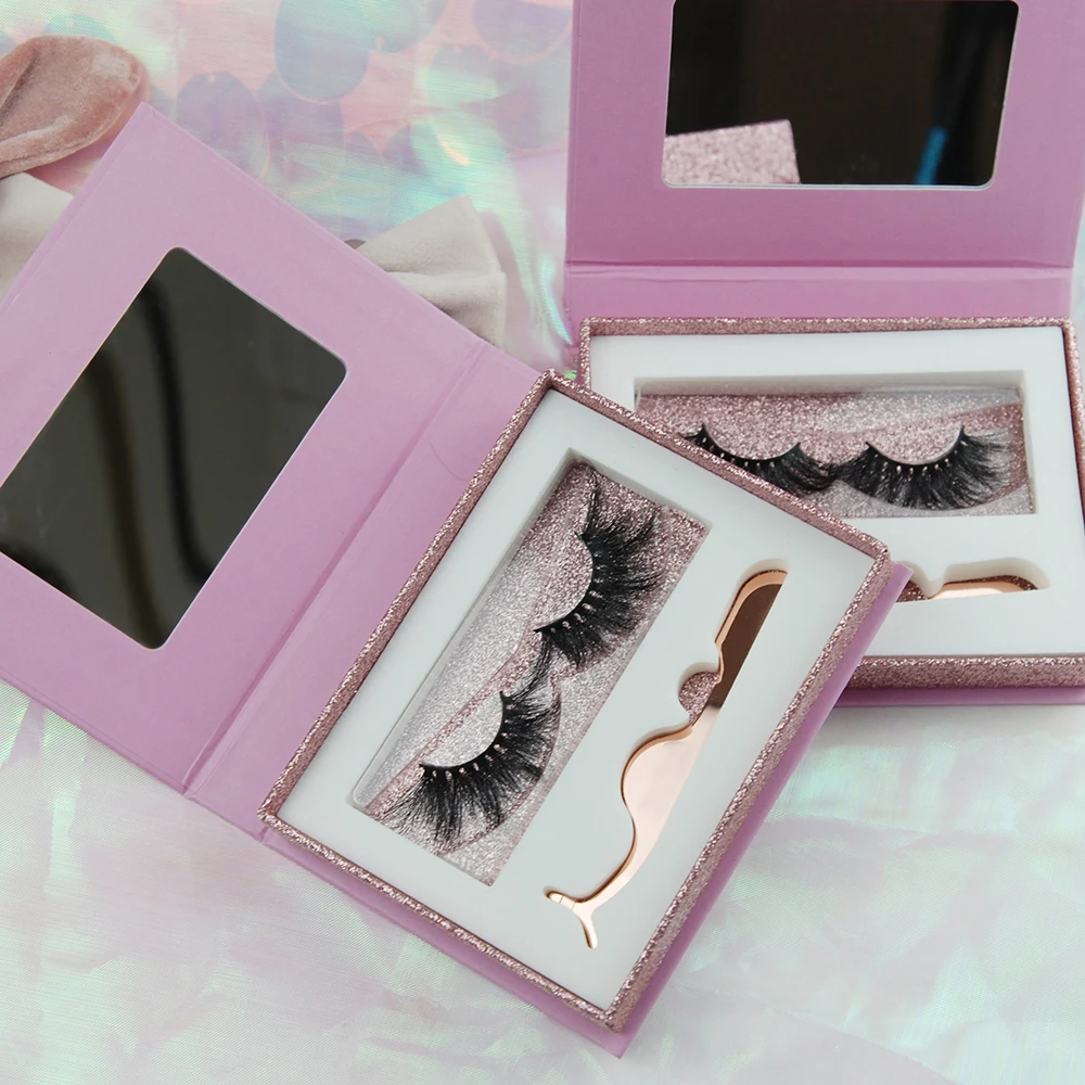 

false eyelashes for sale mink eyelash case 25mm lashes, Black