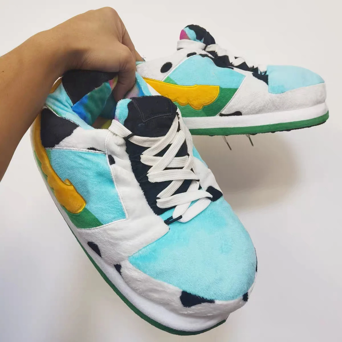 

New Design Plush jordan home Sneaker slippers for women, Customized