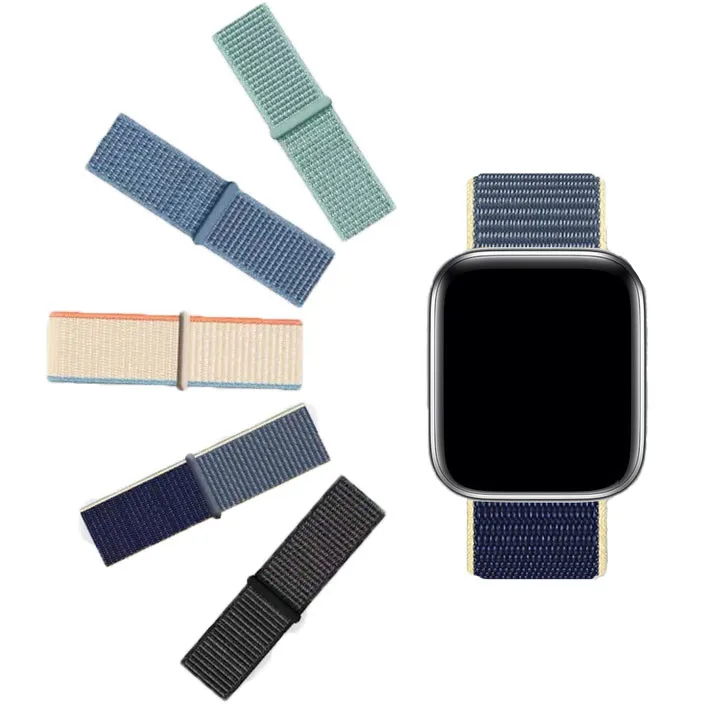 

Manufacturers Wholesale Sport Loop Wristbands Replacement Nylon For I Watch Band Series 6 5 4 3 2 1 SE, Various colors