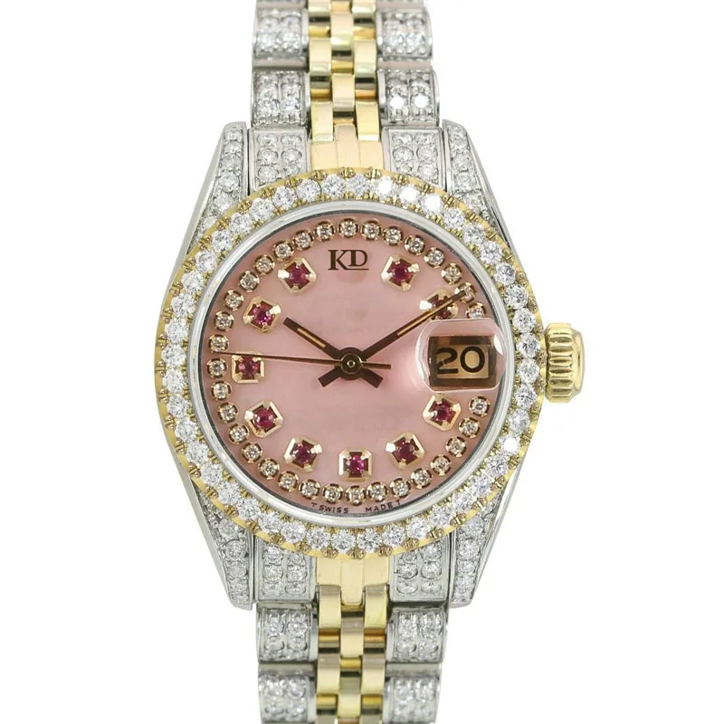 

Movement Mechanical Automatic Wrist Watch Diver Reloj Jam Tangan Girls Wristwatch Women Stylish Luxury Gold Diamond Watch
