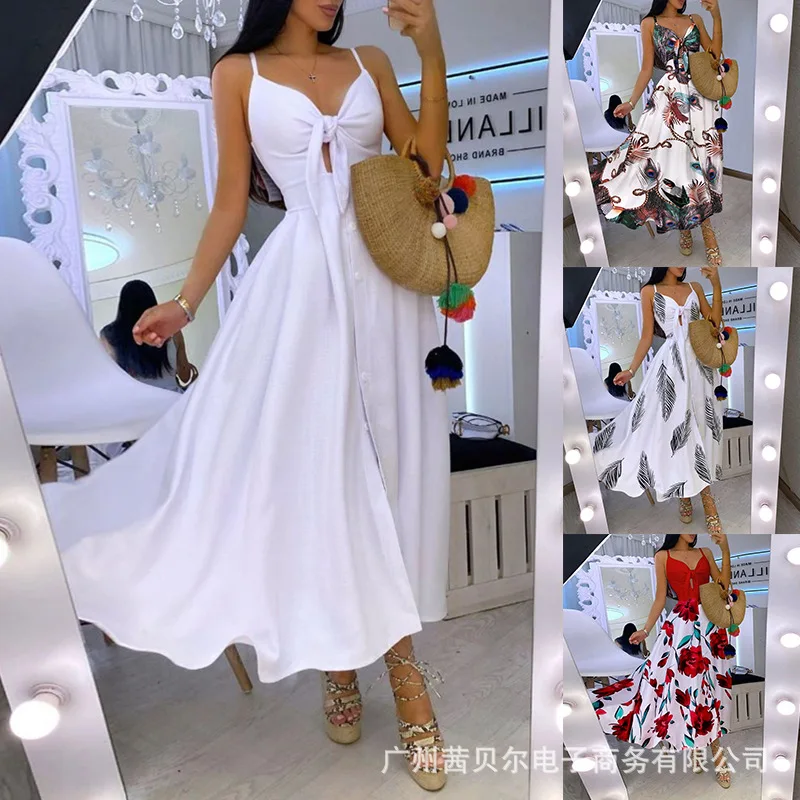 

New strapless V-neck Bow dress