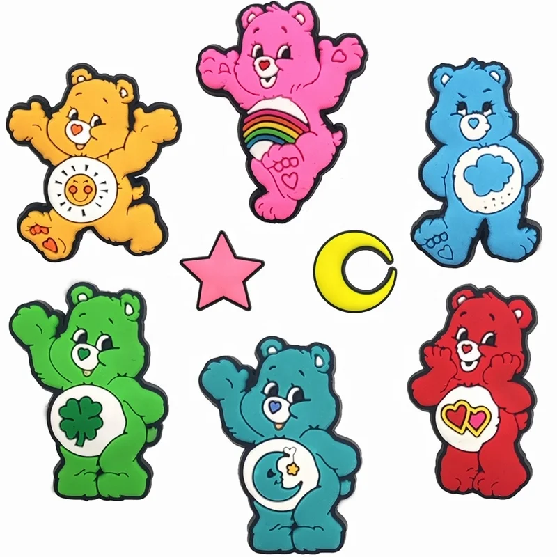 

Cares Bears Shoe Decoration Croc Charms PVC Shoe Charms Gifts for DIY, Picture
