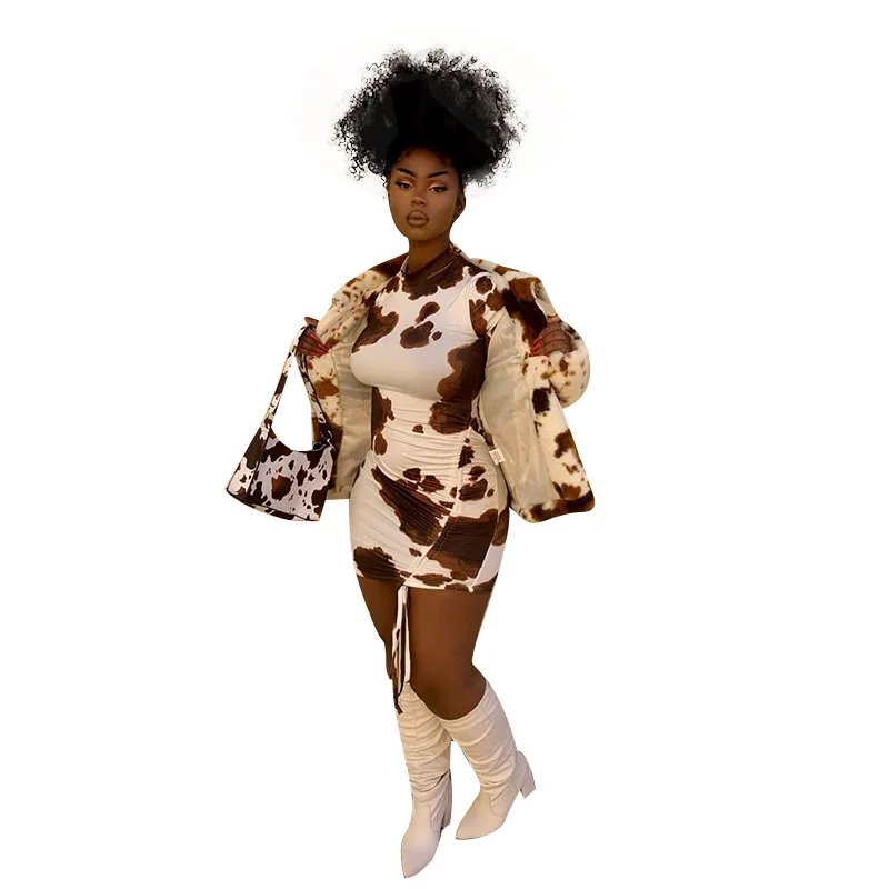 

Sexy Random Print Print Turtle Short Sleeve Bodycon Mini Dress Women Casual Dresses