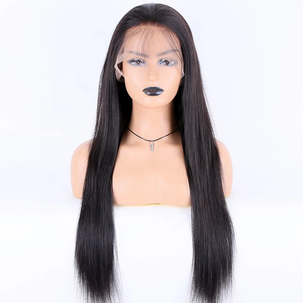 

Premier Brazilian Pre Plucked Hairline 150% Density Natural Straight Human Hair Lace Front Wigs 360 Wigs for black women