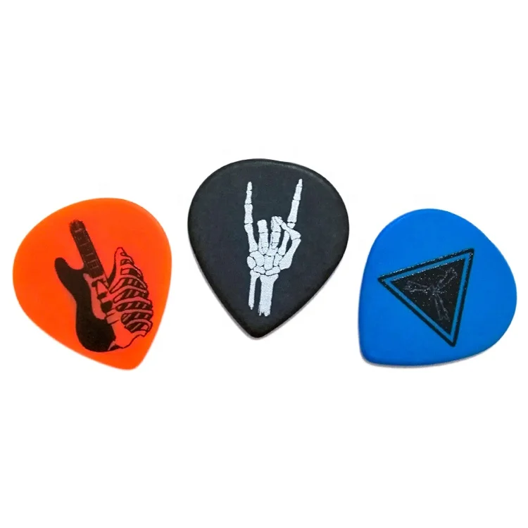

Cheerhas 10Pcs Mixed Thickness Teardrop Shape Guitar Picks for Electric Guitar Picks Double side color printing, Multicolor or custom as your demand