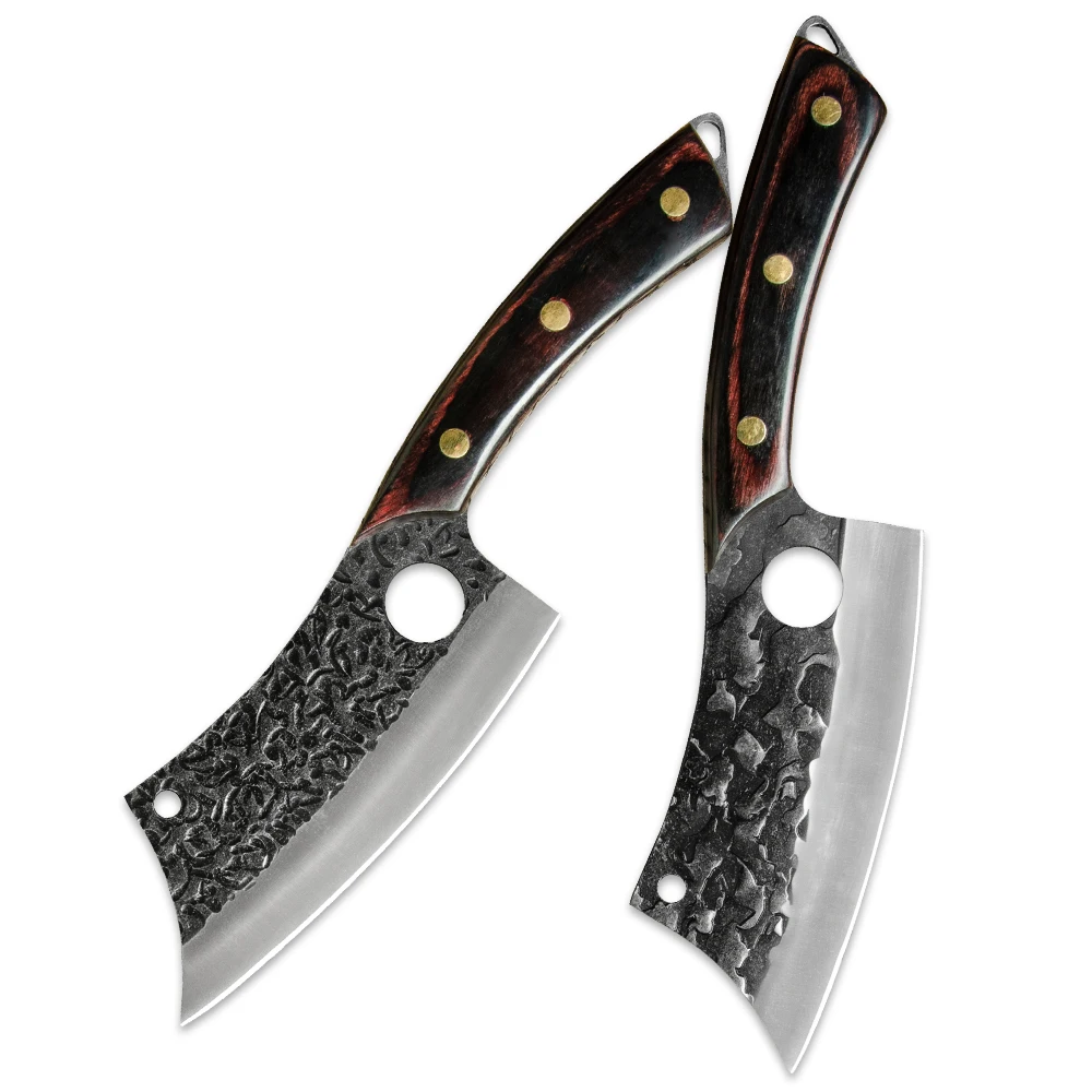 Image of Xingye Professional 6 Inch Hammer Finish Ultra Sharp Full Tang Tactical Pointed Poultry Fish Fillet Fixed Blade Boning Knife Oem