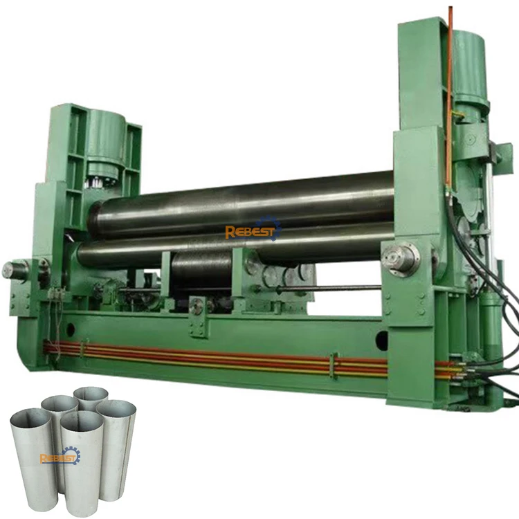 
Universal Upper Roller Hydraulic Three Roller Plate Sheet Rolling Bending Machine W11S 80x3000 