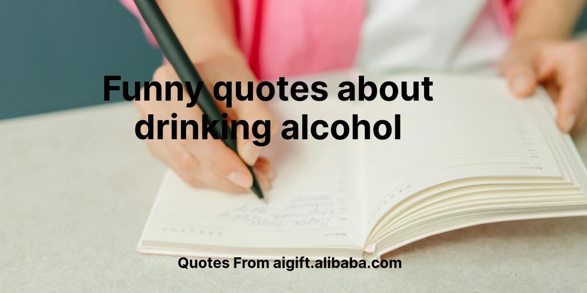 funny quotes about drinking alcohol