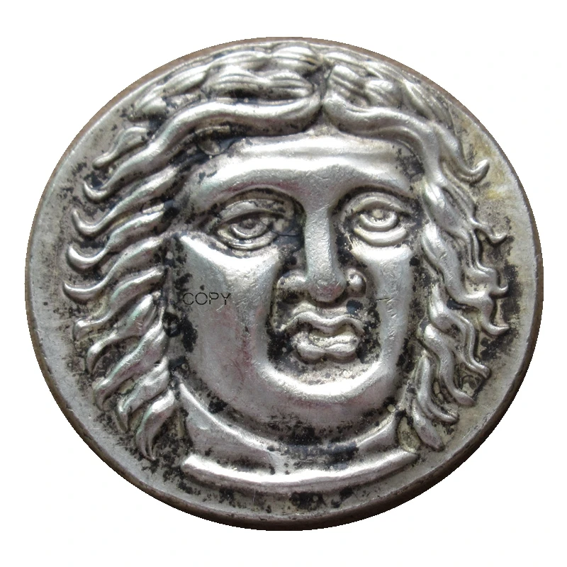 

G(23) Reproduction Ancient Greek Tetradrachm Coin of Satrap Maussolos of Caria - 377 BC Silver Plated Coins