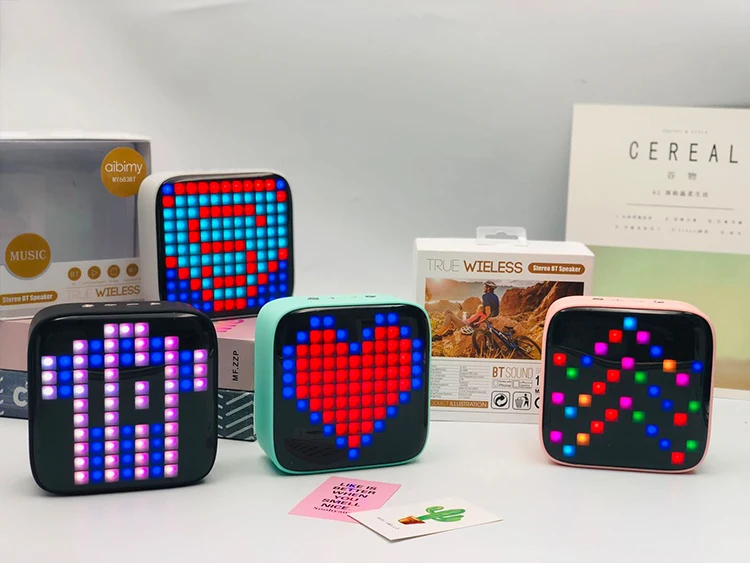 Amazon Hot Selling Divoom Tivoo LED Speaker Pixel Art DIY Box RGB Programmable 16X16 LED Bluetooth Speaker - ANKUX.COM