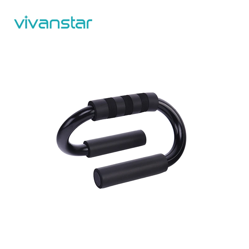 

2021 Vivanstar S-shaped Supports For Push-ups Bars Smooyh Muscle Exercise Rotation Push Up Machine Model ST1451, Black