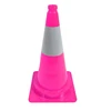 2019 Factory price Road Safety Durable reflective PVC traffic equipment pink traffic cone