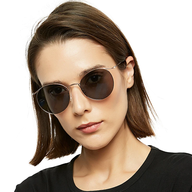 

2020 Trendy Design Ready Stock Manufacture Metal UV Fashionable Original Round Frame Polarized Sunglasses Sun Glasses