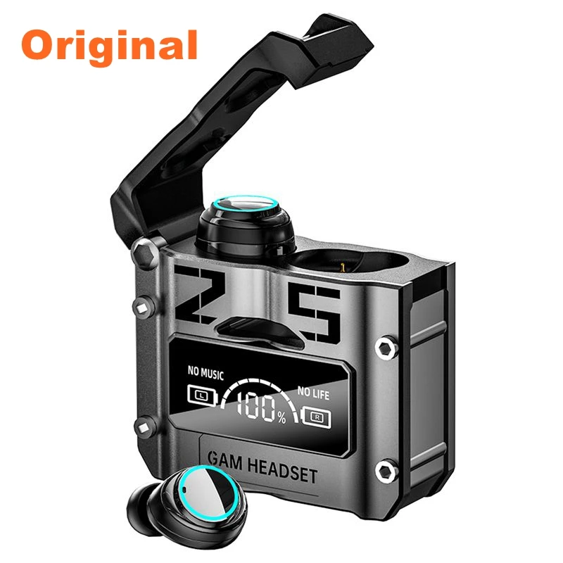 Original Factory Wholesale Price Good Quality M25 TWS Low Latency Earbuds Wireless 8D HiFi Led Light Gaming In-ear Earphones