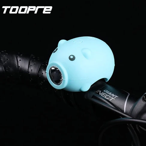 

Multi-color piglet light bike frame usb light children scooter lamp led bicycle front light, Black, blue, pink, green