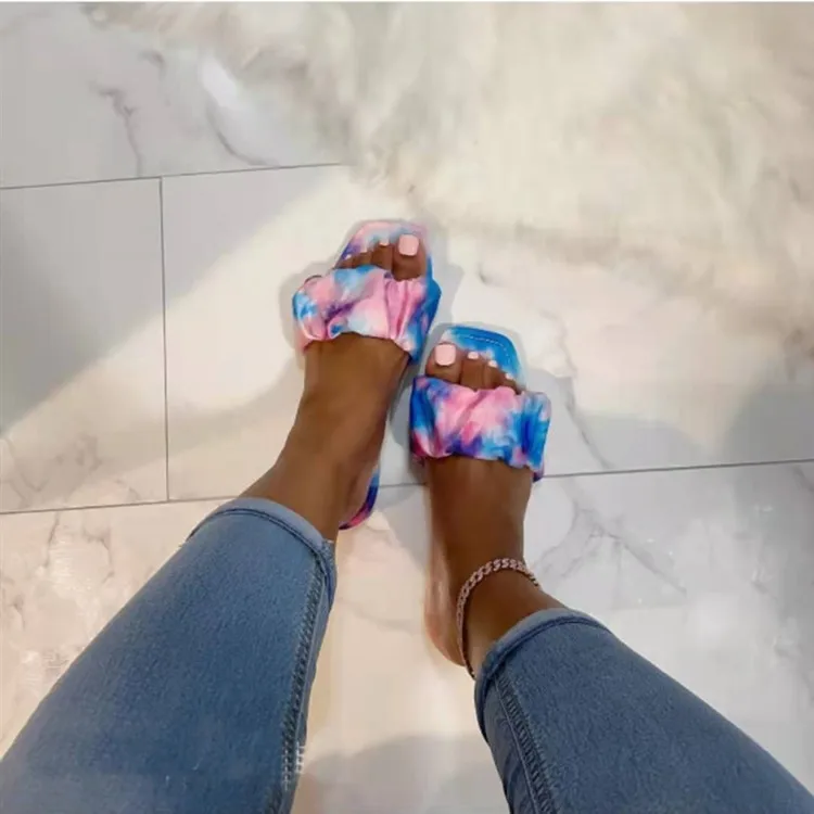 

Popular fashion ladies sandals 2021 beach flip flops summer women flat jelly slippers colored sandals, Colorful,pink