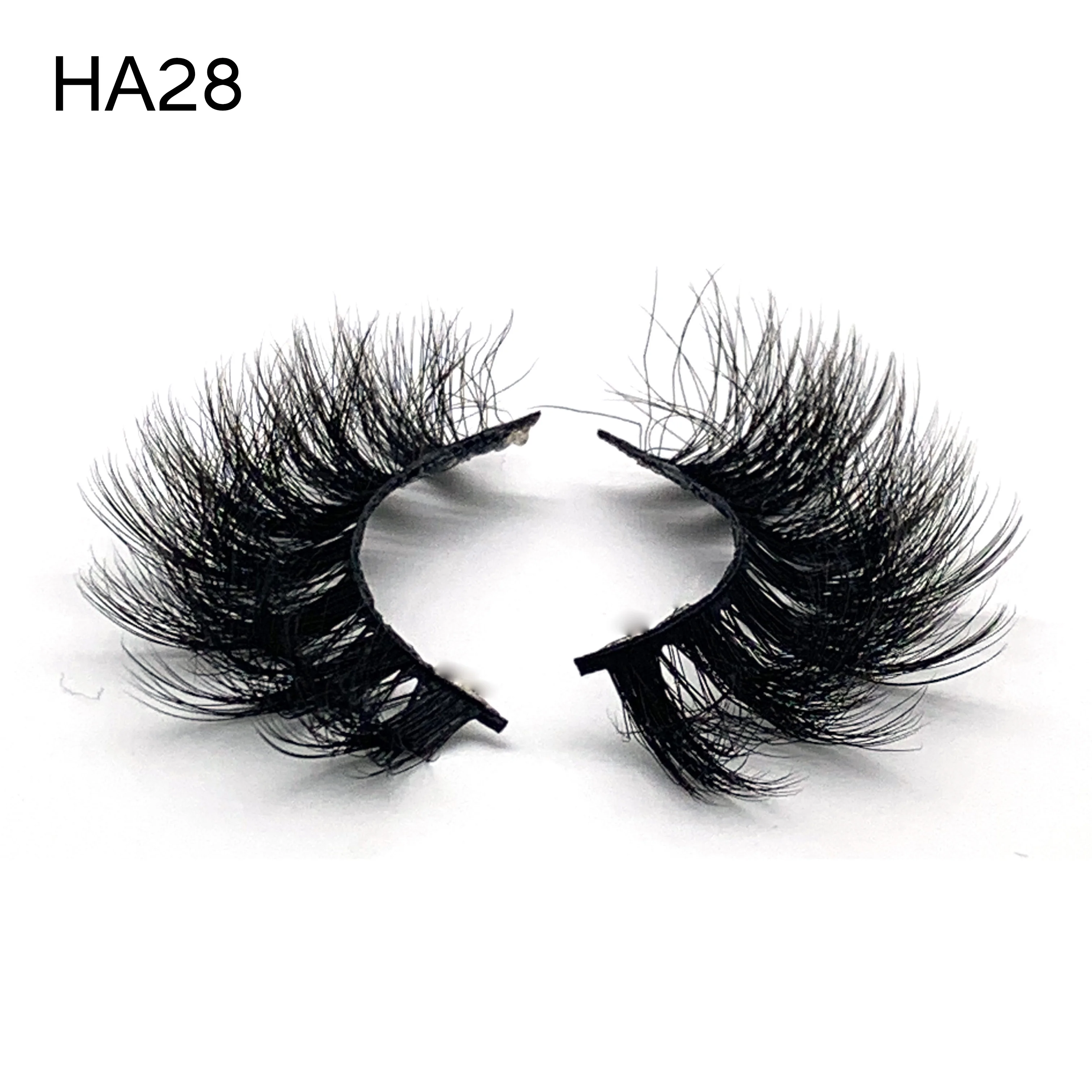 

Comfortable Simulated Last-long Deeply Angled Cruelty free Vegan Eye Make-up Eyelashes and Packaging (Mink-Liked) Set, Natural black