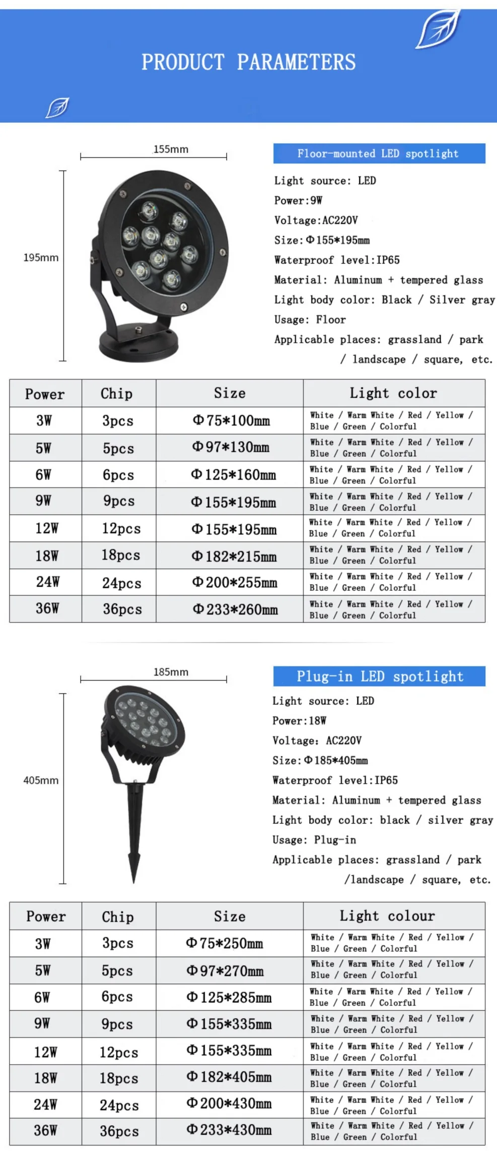 LED projection ground lighting tree lights garden lights ground lawn lights landscape lighting