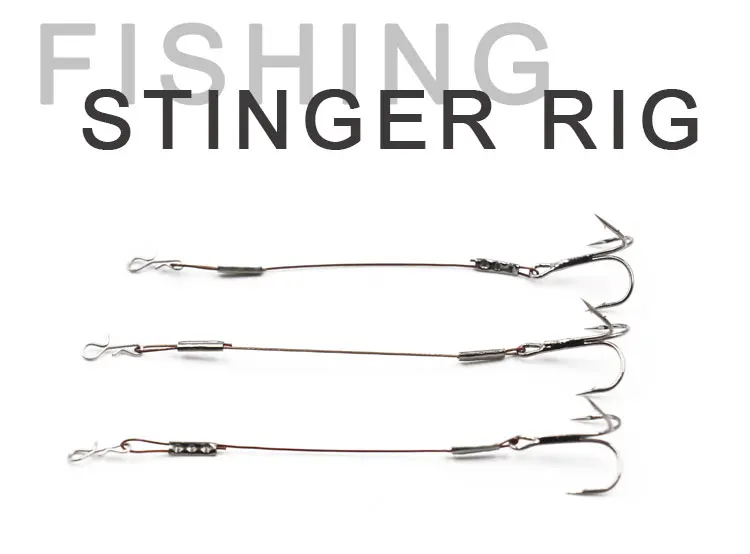 Fishing Tackle Rubber Lure Stingers Rig Soft Lure Wire Traces Fishing ...