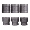 Reducing Coupling Joint Industrial Malleable Cast Iron Fitting Pipe Coupling For Building Tables Custom Furniture