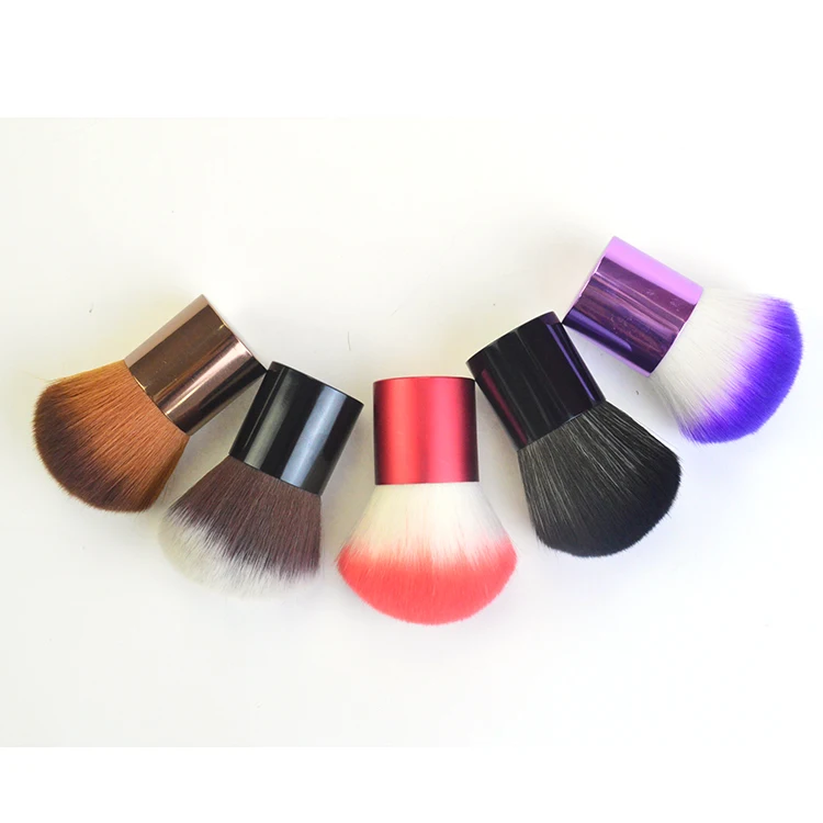 
Shiny colour black gold blue purple foundation brush kabuki makeup brushes single 