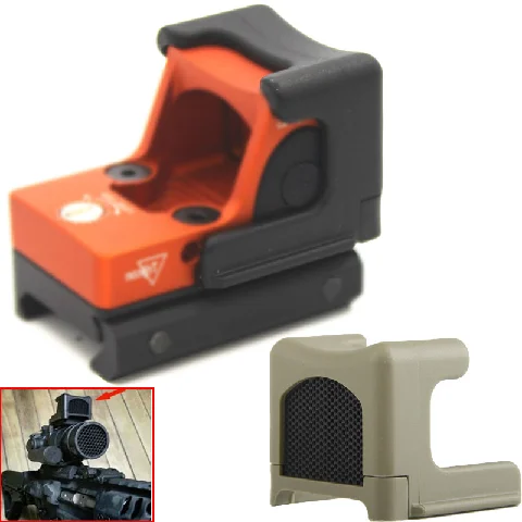 

Tactical Anti-Reflection Lens Protective Cover for RMR mini Reflex red dot sight Hunting Arisoft, Black /tan