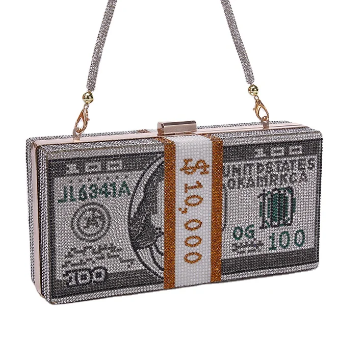

Dollar Money Evening Bags Girls Party Clutch Bags