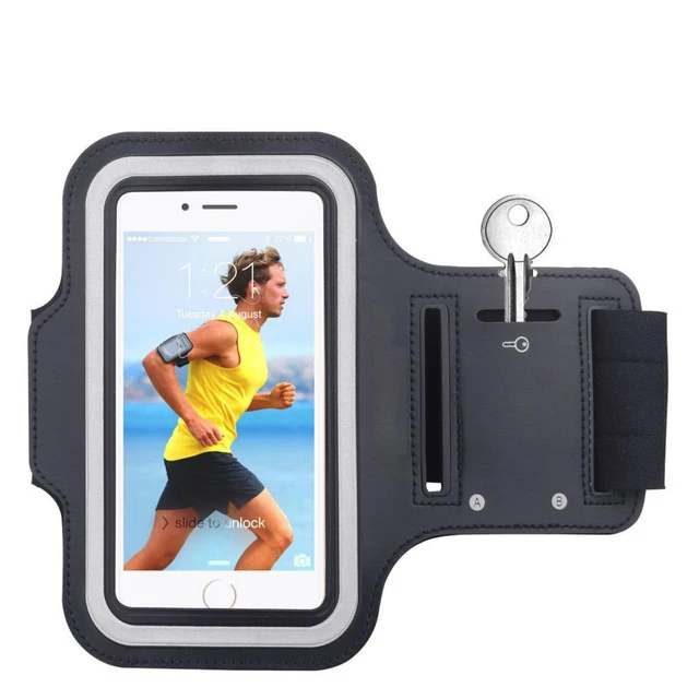 

Ultra Light Sport Armband Adjustable Belt Waterproof Wristband Running Arm Band Case Key Hole Cell Phone Accessories for iPhone, Multi color