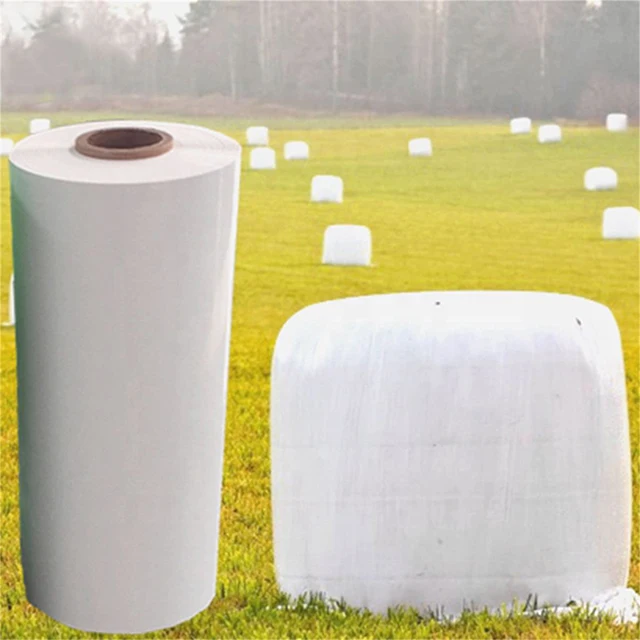 30-Inch Moisture-Proof Agricultural Silage Film Opaque 75cm*1500m*25um LLDPE Wrapping Hay Bale Silage Grass Other Agricultural