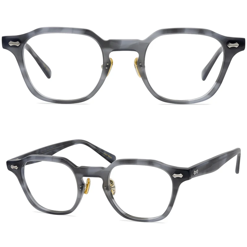 

New retro big frame glasses, flat light acetate frame for men and women, 7 colors