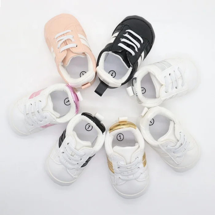 

Hot Sale# High Quality Newborn 0-18 month Classical Sneaker Anti-Slip Unisex Casual Shoes For Sports, Optional