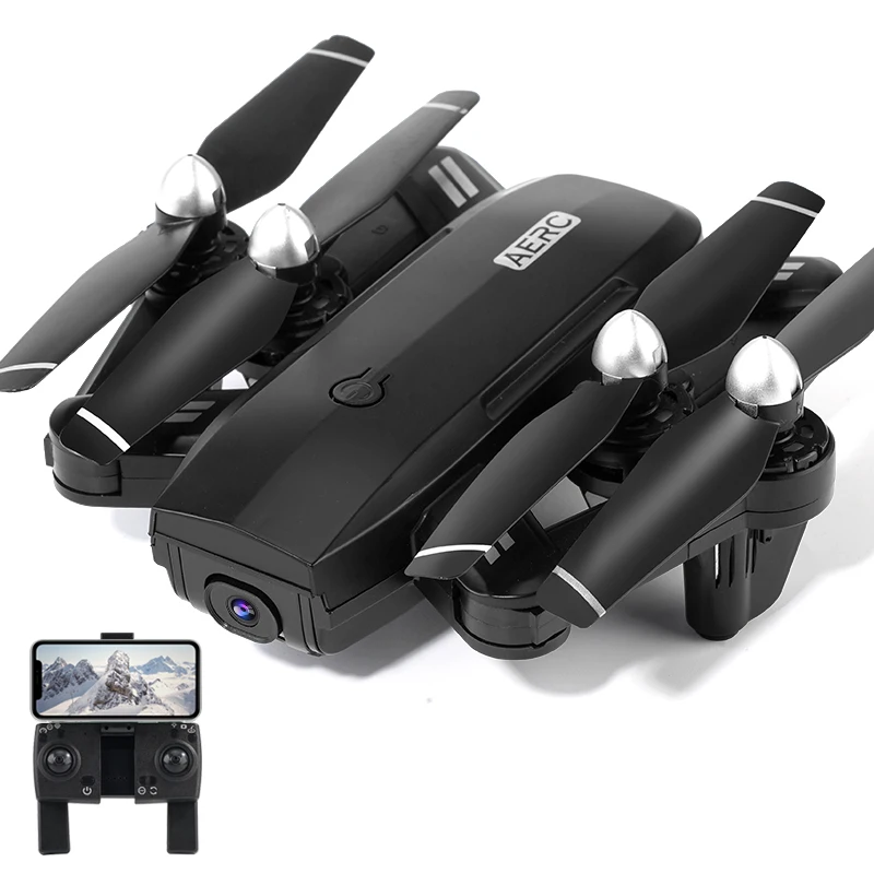 

2021 New Tecnologia AE3 Dual cameras Quadcopter Intelligent Following Rc Professional Drone with Camera Radio Control Toys, Black